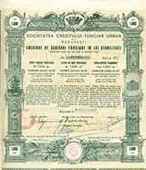 Collecting Scripophily
Urban Real Estate Credit 1000 lei
[39723 bytes]