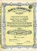 SCRIPOPHILY
Grinarilor Bank - ex Casa de Efecte si Lombard
[35171 bytes]